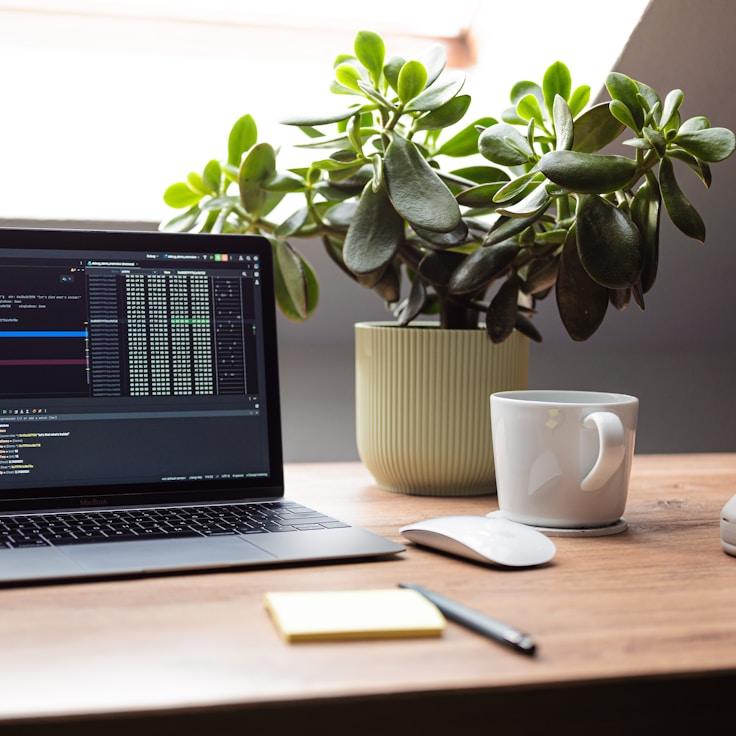 Mobile app development process showing collaborative team environment